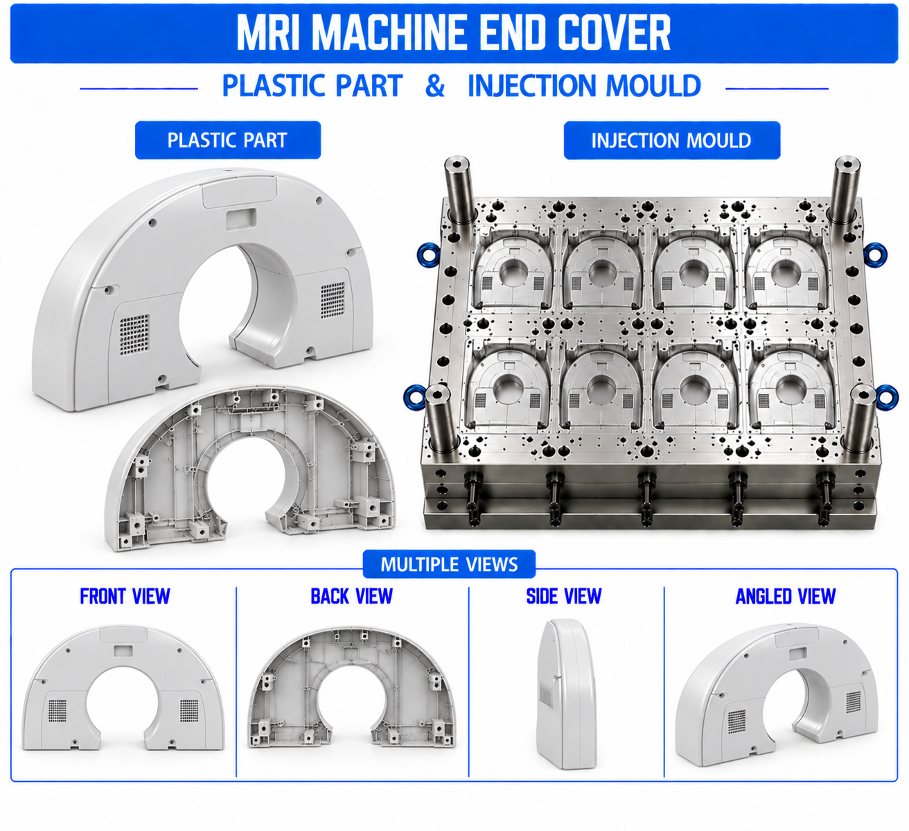 MRI Machine Plastic End Cover Mould and Moulding Services